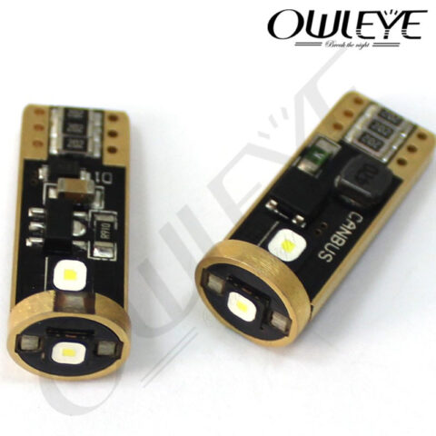 So sánh kích thước giữa đèn LED demi xe ô tô T10 và bóng sợi đốt truyền thống