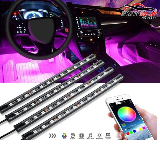 Điều khiển hệ thống đèn nội thất xe ô tô V2 qua ứng dụng điện thoại