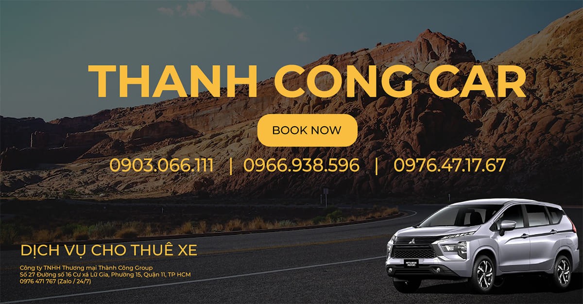 Dịch vụ cho thuê xe ô tô 24 chỗ của Thành Công Car đáp ứng nhu cầu di chuyển tiện nghi
