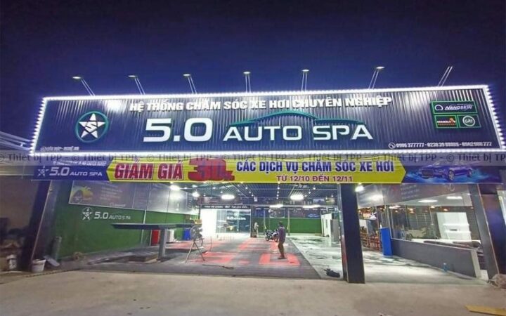 Dịch vụ rửa xe ô tô cao cấp mô hình detailing workshop