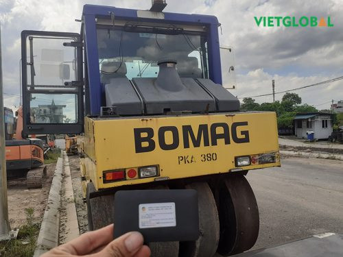 Hệ thống định vị GPS trên máy lu công trình tại Hà Nội