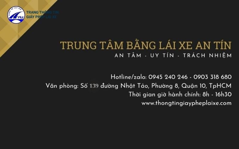 Trung tâm An Tín – Địa chỉ đổi bằng lái xe ô tô hạng C nhanh chóng, uy tín