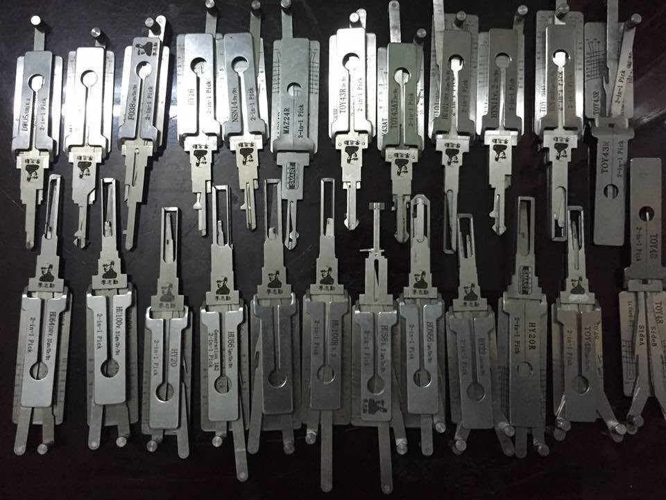dung cu mo khoa cua cop xe o to keylock