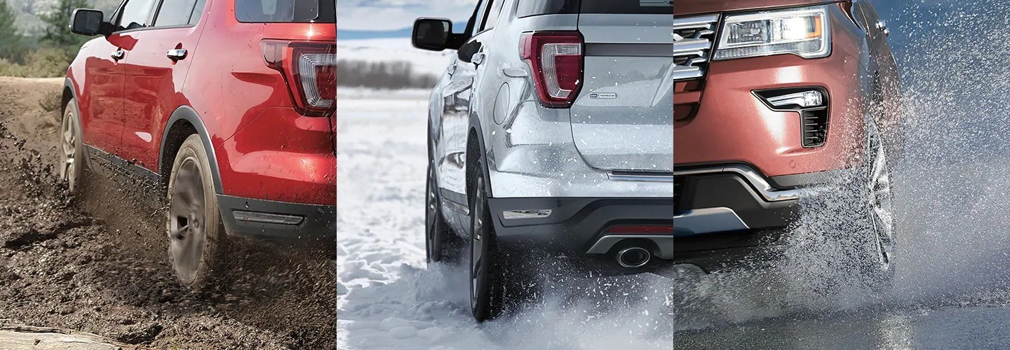 Giao diện hệ thống Kiểm soát Đường Địa hình (TMS) trên xe ô tô Ford Limited, cho phép chọn các chế độ lái phù hợp.