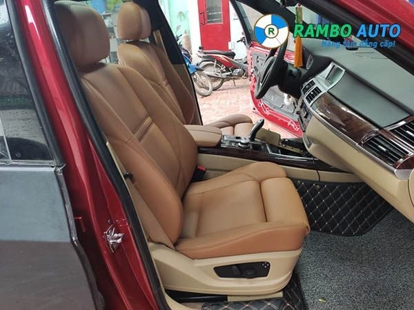 Ghế da màu da bò độc đáo cho BMW X5, nâng cấp nội thất xe hơi 4 chỗ