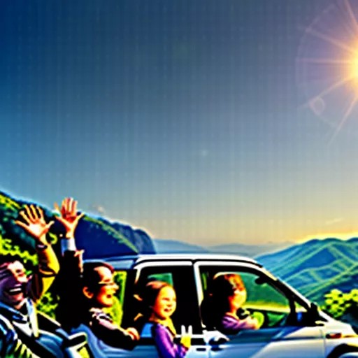 Gia đình vui vẻ bên xe ô tô Suzuki, tận hưởng hành trình thoải mái với dòng xe 5 chỗ cũ