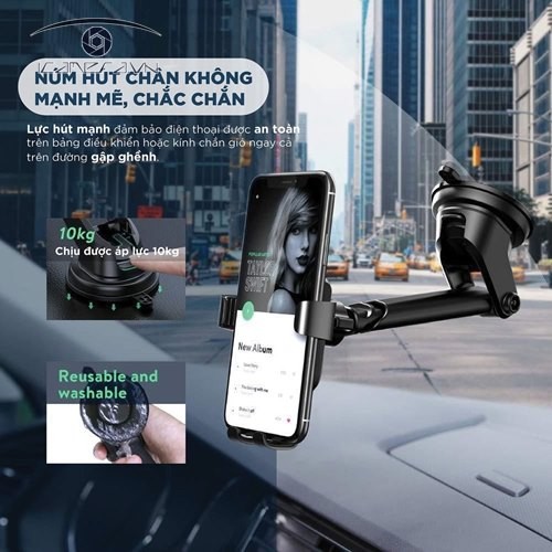 Giá đỡ điện thoại gắn cửa gió điều hòa xe hơi