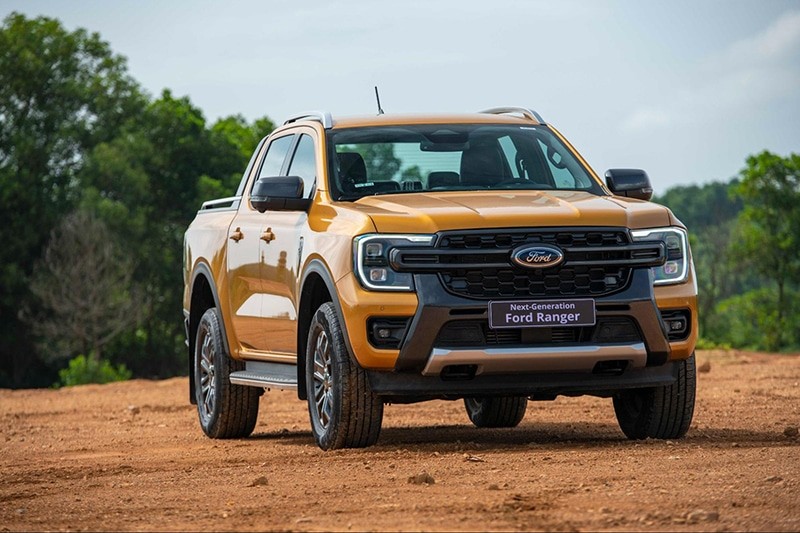 Hình ảnh xe bán tải Ford Ranger Wildtrak 2023, mạnh mẽ cho 4 người và chở hàng