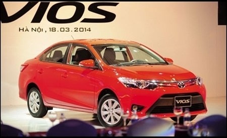 Toyota Vios 2014, một trong những mẫu xe chủ lực trong bảng giá xe ô tô 2015
