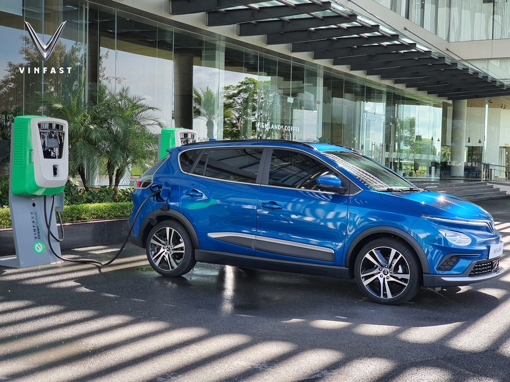 Mẫu SUV hạng C VinFast VF e34, một trong những xe ô tô điện tiên phong tại Việt Nam