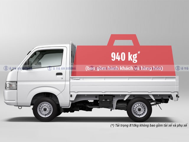Thùng xe mui bạt chắc chắn của Suzuki Carry Pro, tối ưu vận chuyển hàng hóa