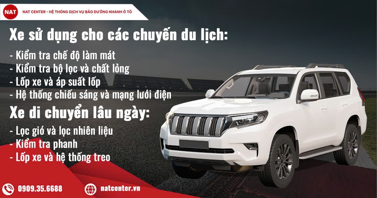 Hạng mục bảo dưỡng xe ô tô 5000km tùy theo mục đích và điều kiện sử dụng