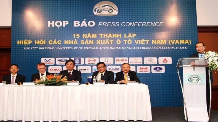 Cuộc họp báo của Hiệp hội Xe ô tô Việt Nam (VAMA) công bố thông tin