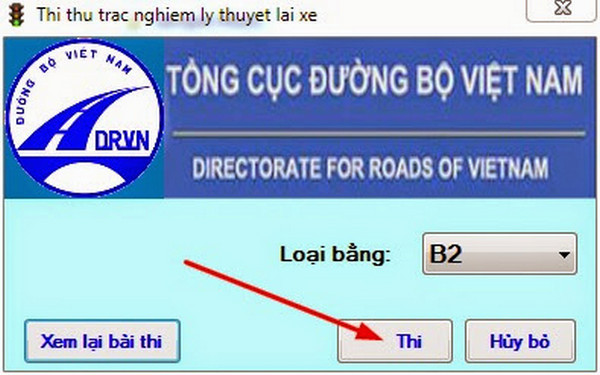 Hướng dẫn sử dụng phần mềm ôn thi sát hạch lái xe B2 trực tuyến hiệu quả