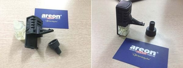 Hướng dẫn lắp lọ nước hoa vào khung kẹp cửa gió xe ô tô của Areon