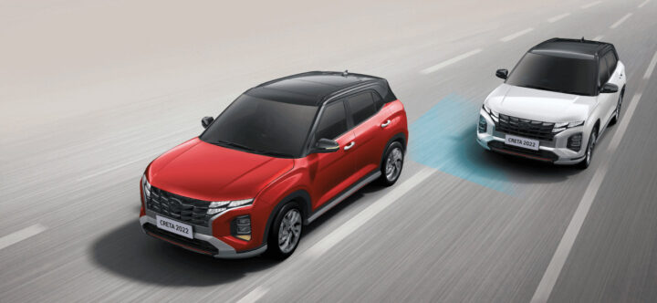 Hệ thống hỗ trợ duy trì làn đường (LFA) của Hyundai Creta, một tính năng an toàn cao cấp