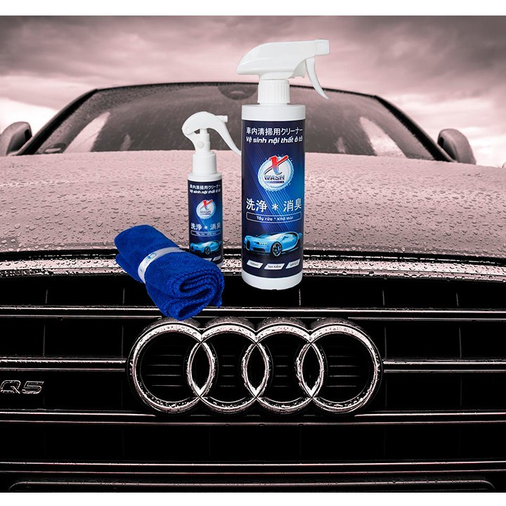 Xe ô tô sau khi sử dụng hóa chất tẩy rửa Xwash