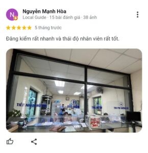 Phản hồi chi tiết từ khách hàng đã trải nghiệm dịch vụ đăng kiểm xe ô tô tại 2901S, nhấn mạnh sự hài lòng