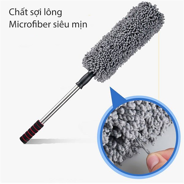 Cán chổi lau xe ô tô sợi dầu có thể kéo dài