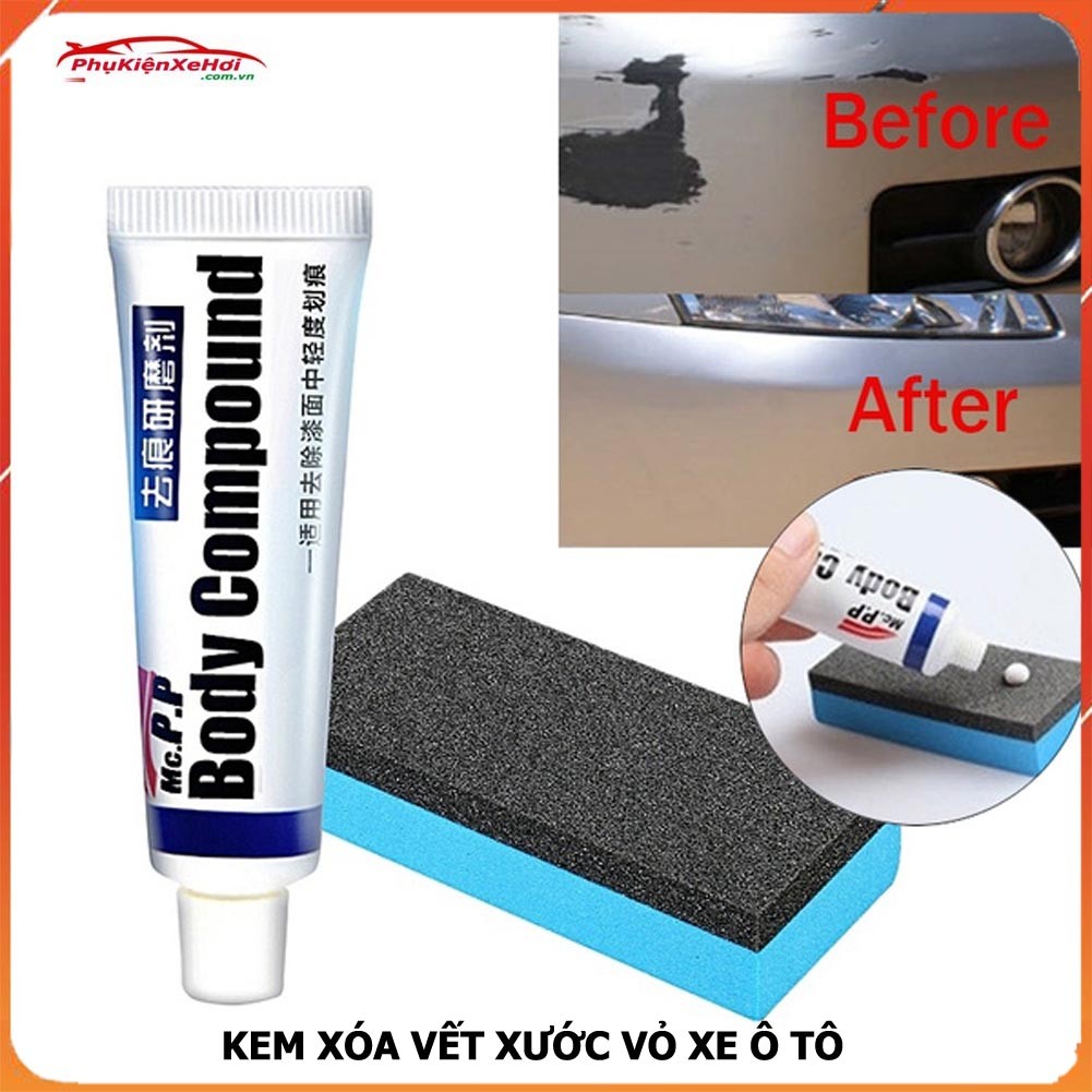Kem làm bóng sơn xe ô tô, giúp hoàn thiện bề mặt sau khi sử dụng bút sơn xe ô tô