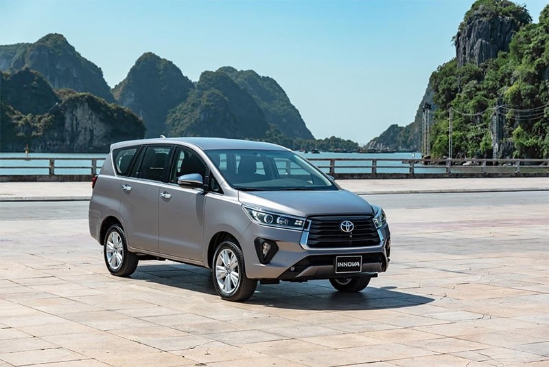 Bảng kích thước tiêu chuẩn xe ô tô Toyota Innova 7 chỗ