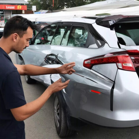 Kiểm tra kỹ lưỡng tình trạng xe ô tô tại chợ Lào