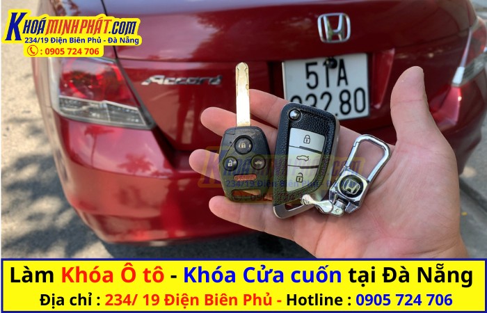 Độ khoá xe ô tô Honda Accord chất lượng tại Đà Nẵng