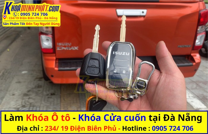 Chìa khoá xe ô tô Isuzu Dmax độ mới tại Đà Nẵng