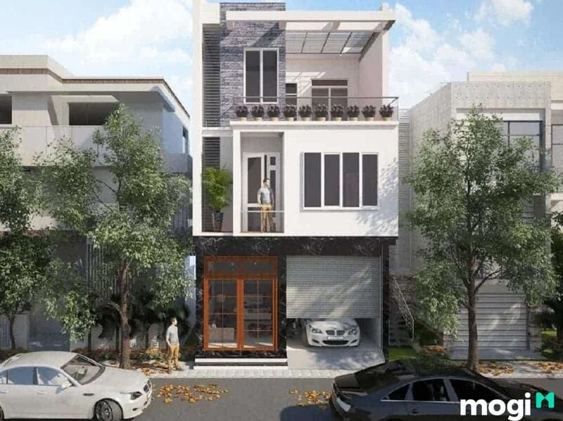 Bản vẽ kỹ thuật và sơ đồ tính toán chi phí khi làm dốc cho xe ô tô vào nhà