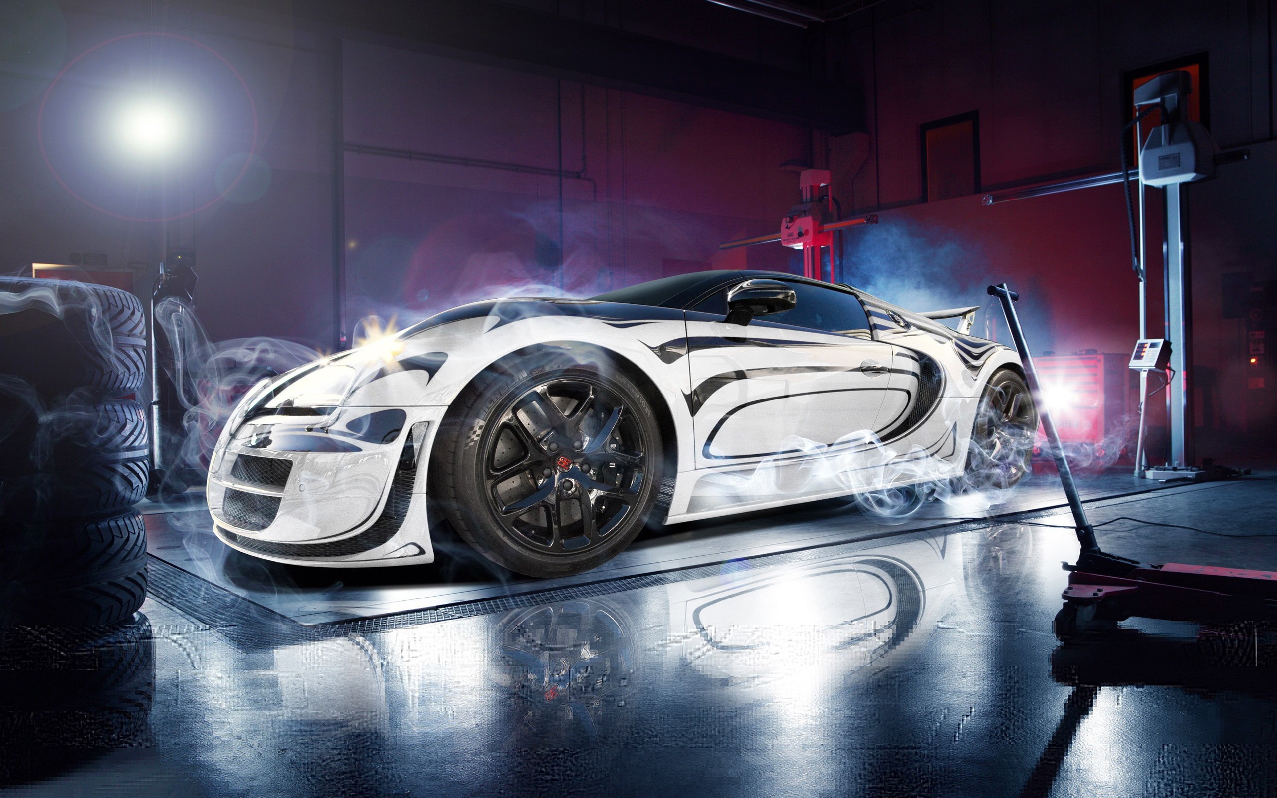 Hình nền Lamborghini độ chất, ánh sáng và màu sắc lung linh, thể hiện vẻ đẹp hiện đại đầy mê hoặc