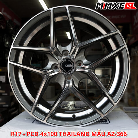 lazang oto 17 inch pcd 4x100 thailand mau az 366 hinh 01
