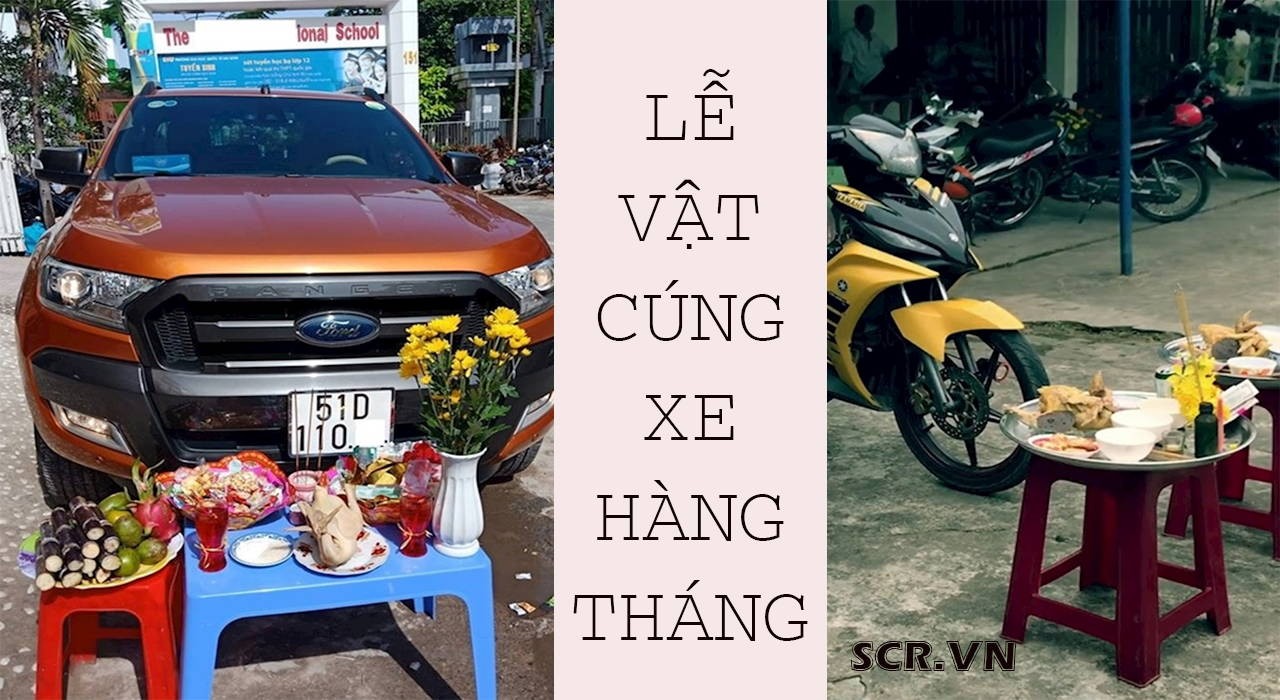 Lễ vật đơn giản cho cúng xe ô tô cuối năm và hàng tháng