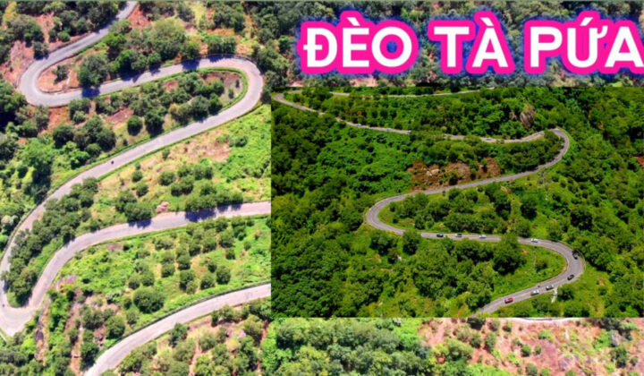Minh họa cung đường đèo Tà Pứa trên bản đồ dành cho kinh nghiệm lái xe ô tô đi Đà Lạt