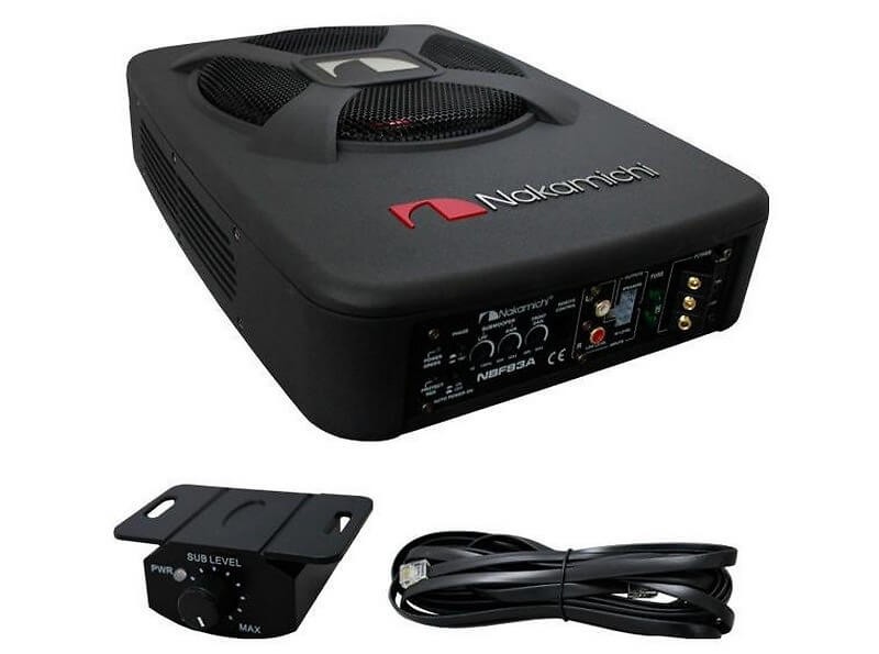Chi tiết thiết kế và cấu tạo của loa bass cho xe ô tô Nakamichi NBF 80A với củ loa lớn