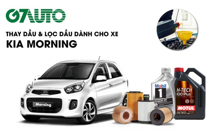 Lọc dầu nhớt xe Kia Morning mới và cũ