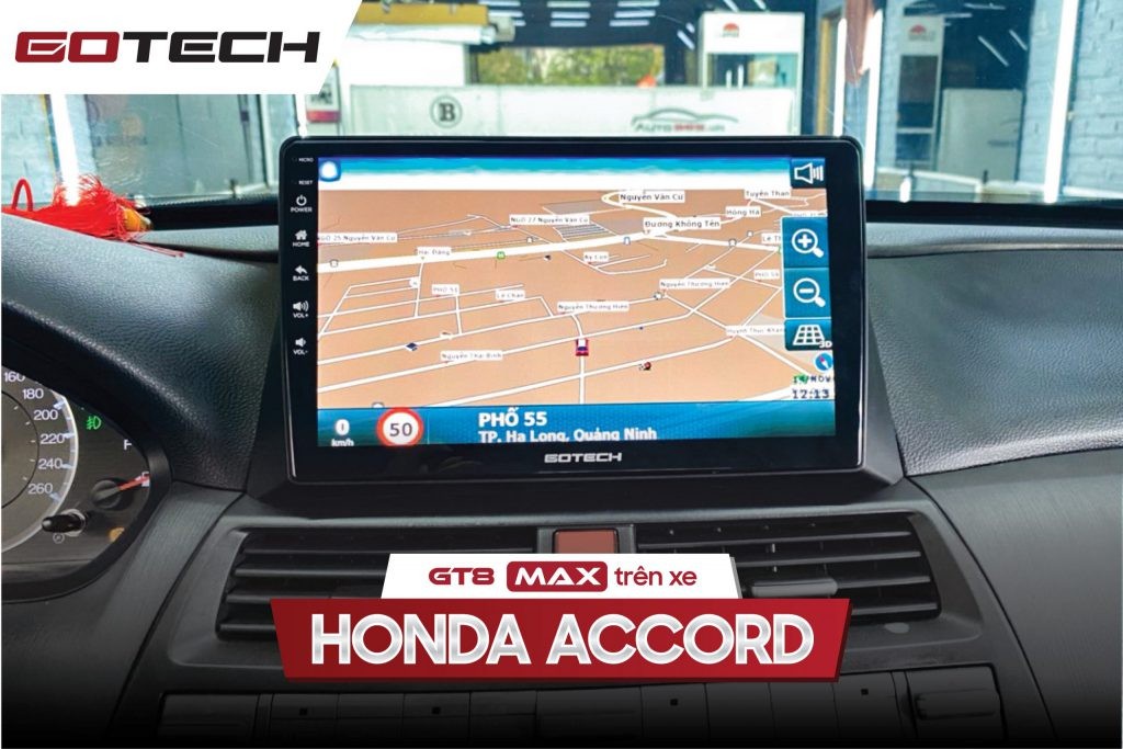 Lắp màn hình DVD Android Gotech cho xe Honda Accord