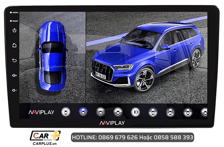 Kết nối camera trên màn hình Android NAVIPLAY N800, tăng cường an toàn cho xe ô tô độ