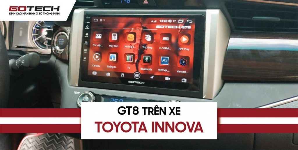 Trải nghiệm lắp màn hình DVD Android trên Toyota Innova