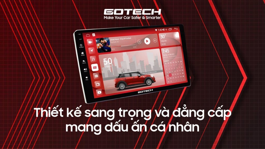 Lắp màn hình DVD Android ô tô Gotech nâng tầm không gian nội thất xe