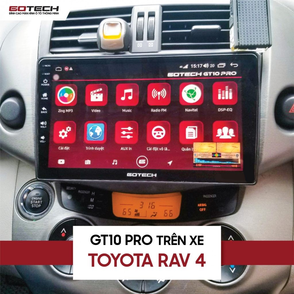 Màn hình DVD ô tô thông minh Gotech cho Toyota RAV4