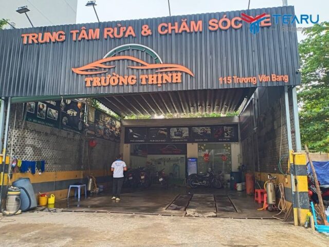 Mẫu biển quảng cáo rửa xe ô tô chuyên nghiệp, hiện đại