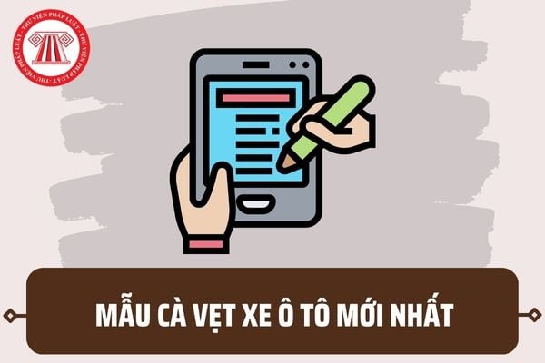 Mẫu giấy đăng ký xe ô tô mới nhất ĐKX01 ban hành kèm Thông tư 24/2023/TT-BCA