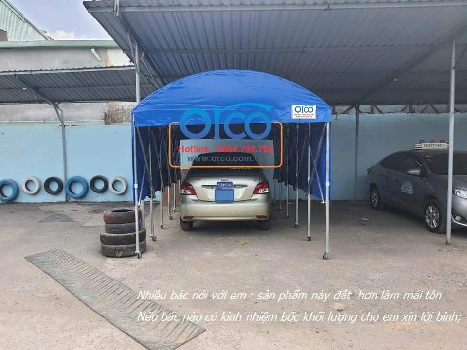 Mái che thông minh bảo vệ xe ô tô khỏi nắng nóng, một giải pháp hiệu quả cho xe ô tô để trời nắng