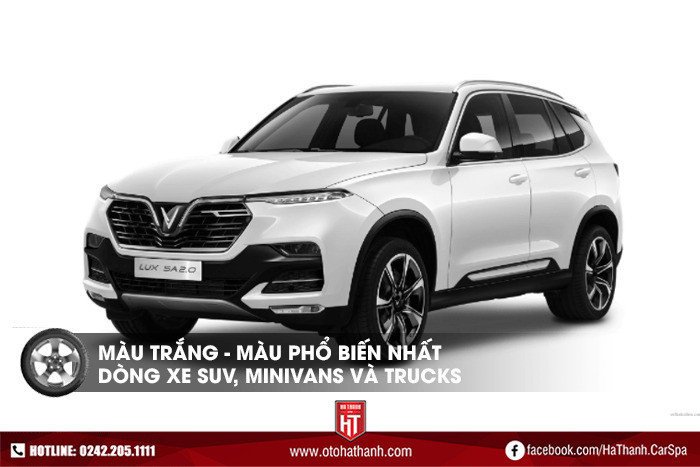 màu trắng tinh khôi cho SUV và minivan