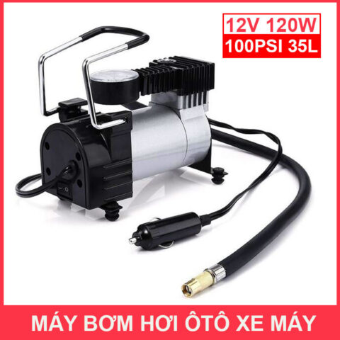 Bơm xe ô tô 12V Mechin nhỏ gọn, tiện lợi cho mọi hành trình
