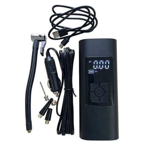 Máy bơm lốp ô tô mini 12V kỹ thuật số với màn hình hiển thị chính xác