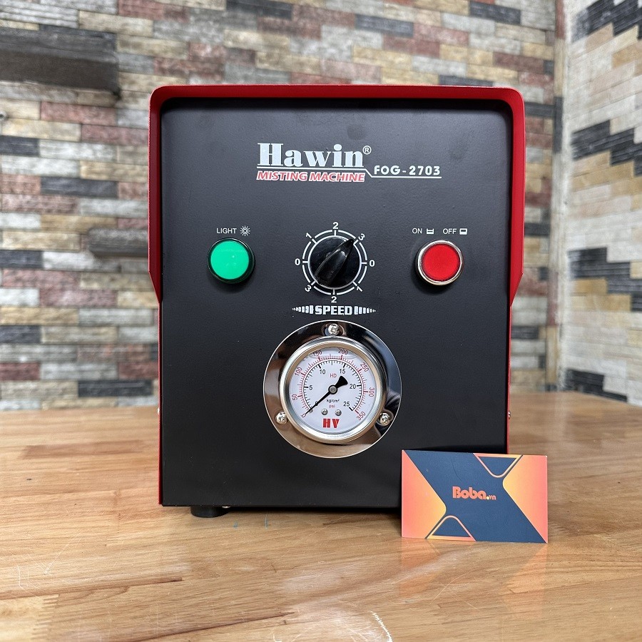 Máy bơm phun sương công nghiệp Hawin FOG 2703, làm mát hiệu quả cho các khu vực lớn, bao gồm cả bãi đậu xe ô tô mini giá rẻ.