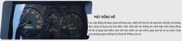 Mặt đồng hồ xe ô tô Vĩnh Phát