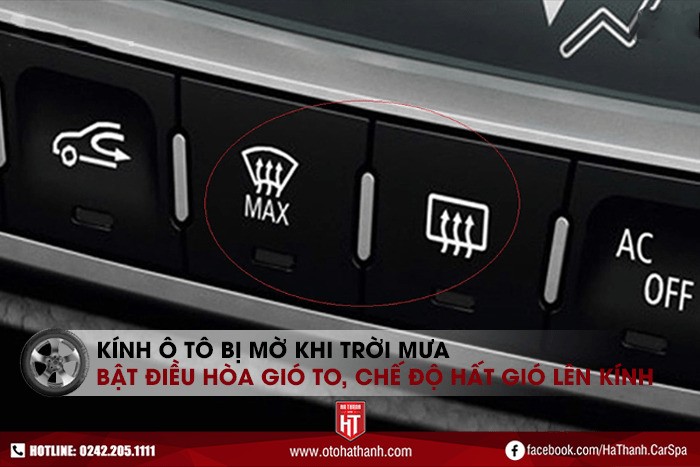 Cách xử lý kính xe ô tô bị mờ bằng cách sử dụng hệ thống điều hòa