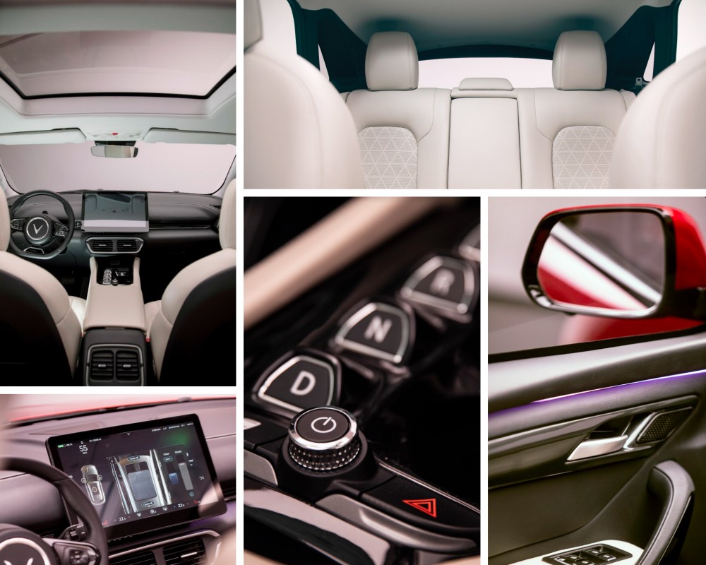 Không gian nội thất tiện nghi và hiện đại của xe ô tô SUV mới VinFast VF 8